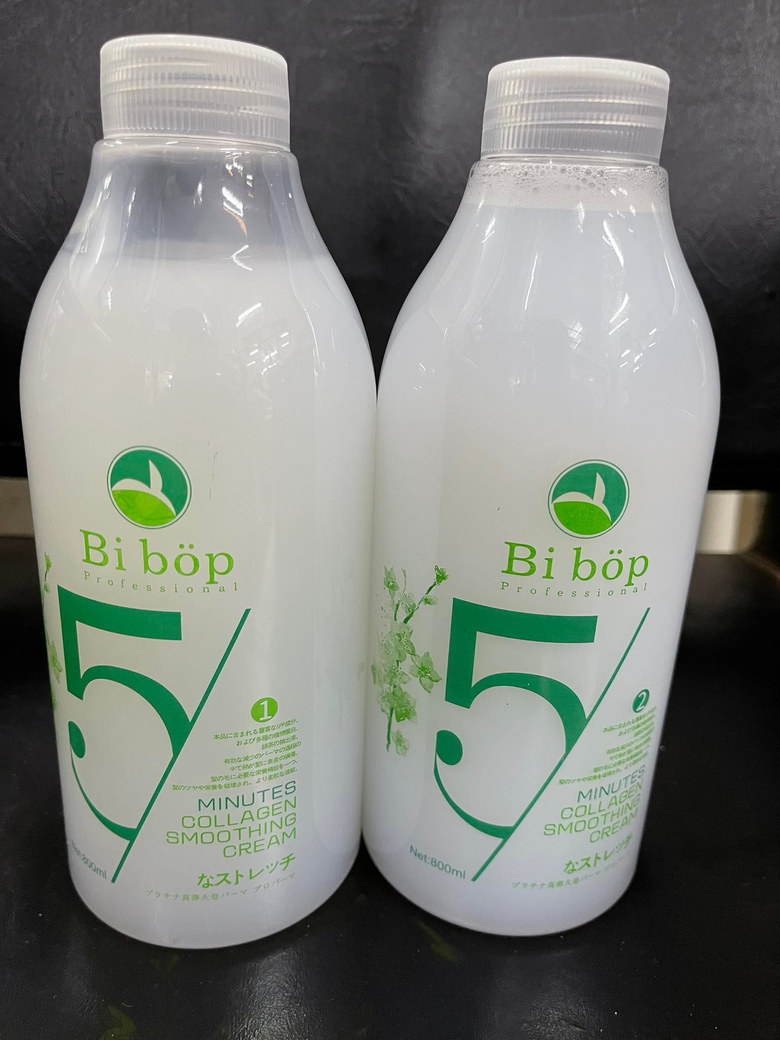 Cặp uốn lạnh collagen bibop 800ml x2