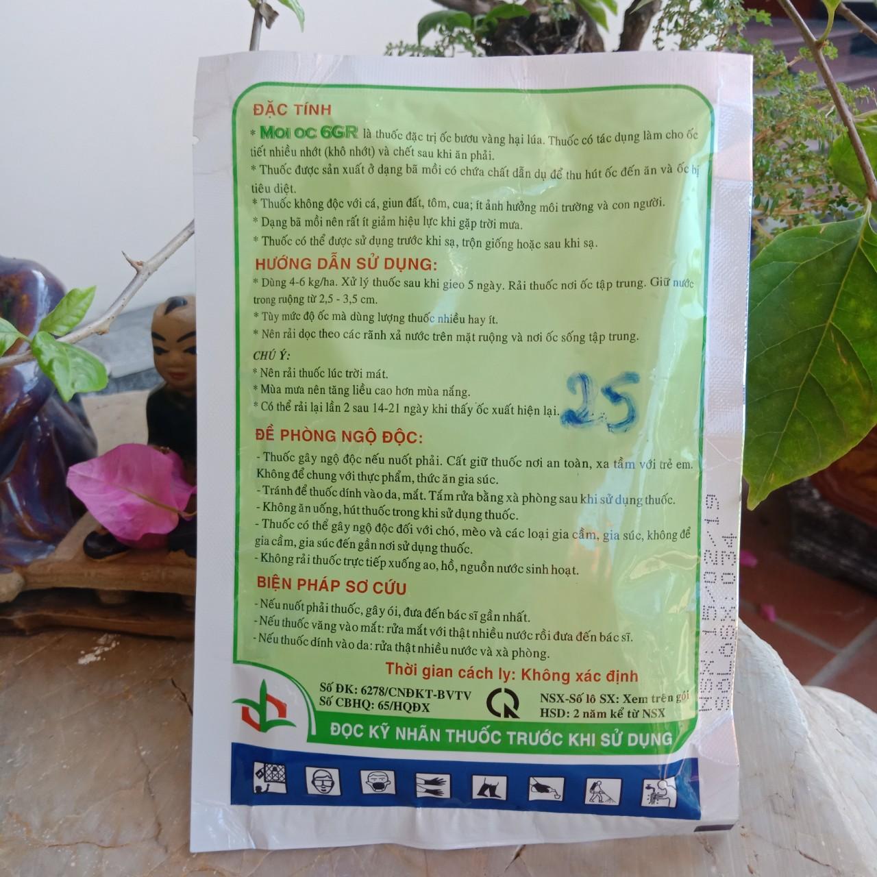 Thuốc trừ ốc Moi oc 6GR ,đặc trị ốc bươu vàng hại lúa