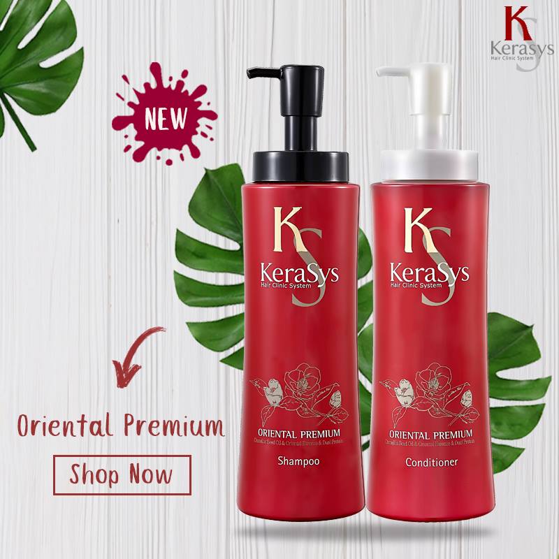 Dầu Gội Xả Suôn Mượt Óng Ả Kerasys Oriental Premium Hàn Quốc 600ml