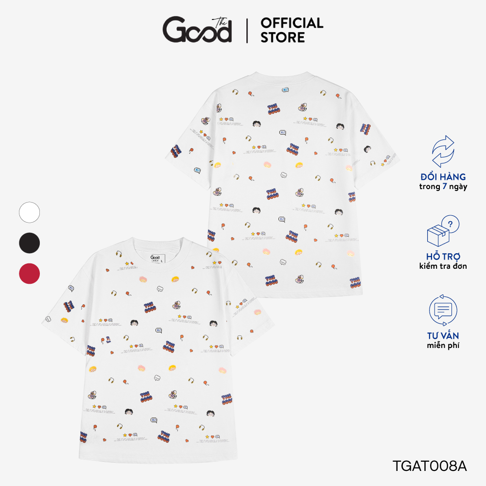 Áo Thun Unisex THE GOOD - Doodle Characters Tee