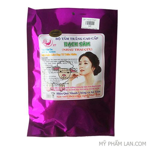 Bộ tắm trắng cao cấp nhau thai cừu bạch sâm 175g - 8936100073021
