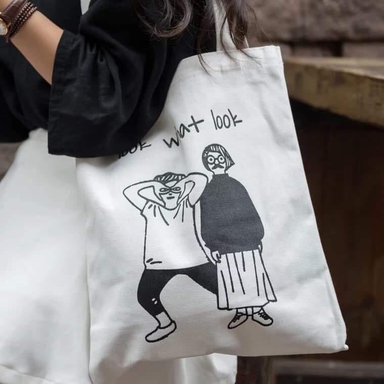 [Túi tote] Túi vải Look what look DTR0419
