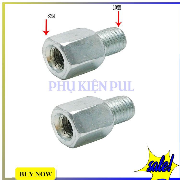 Ốc chuyển ren chân gương chân 8li
