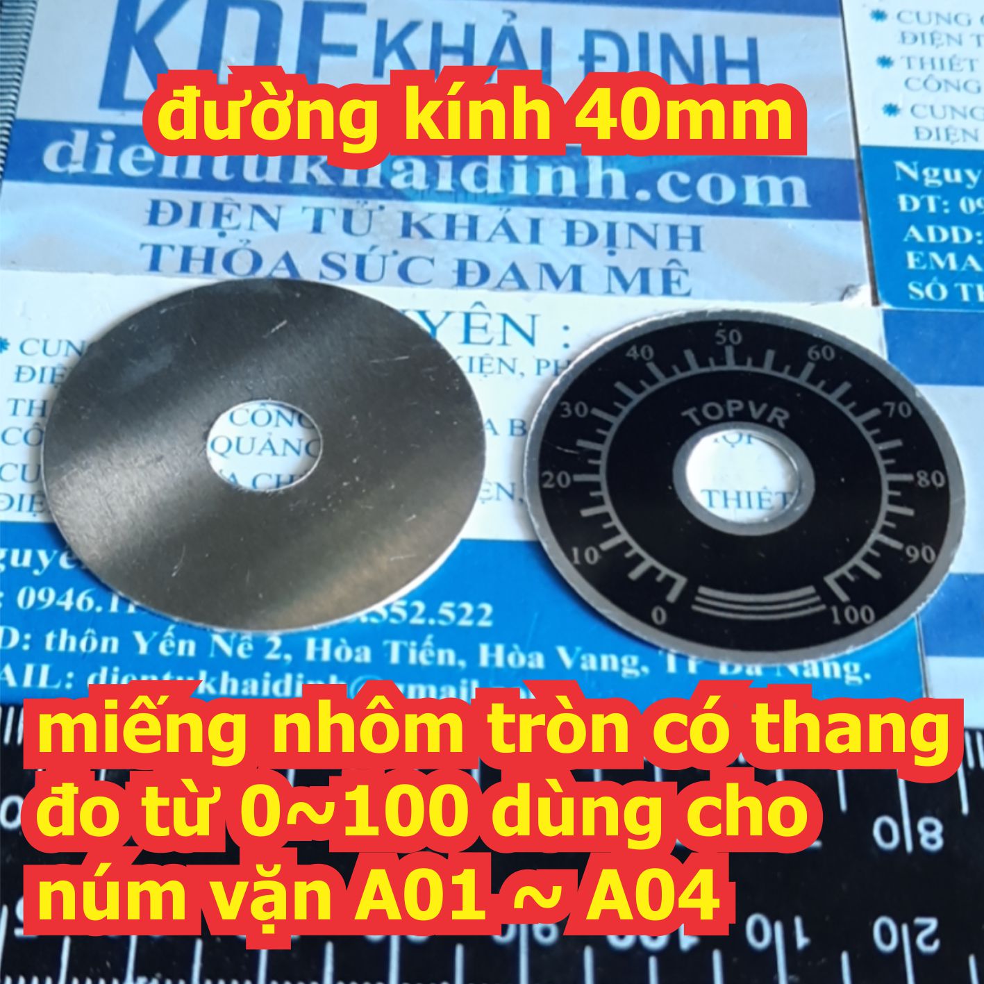 Núm vặn, điều chỉnh biến trở lỗ 6mm dành cho WTH118 3590S RV24YN các loại A01 ~ A05 kde6487