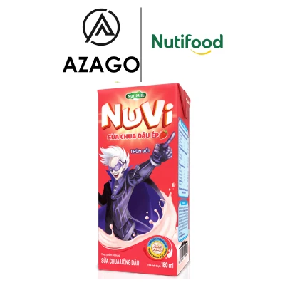 Nuvi Sữa chua uống Dâu ND180AZ 180ml - Thương Hiệu NUTIFOOD - AZAGO