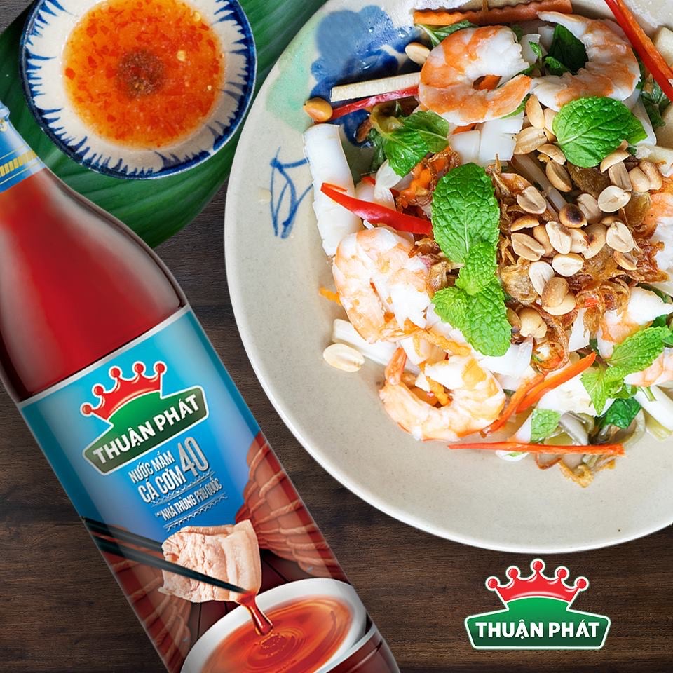 Nước Mắm Cá Cơm 40 Thuận Phát Chai 620ml