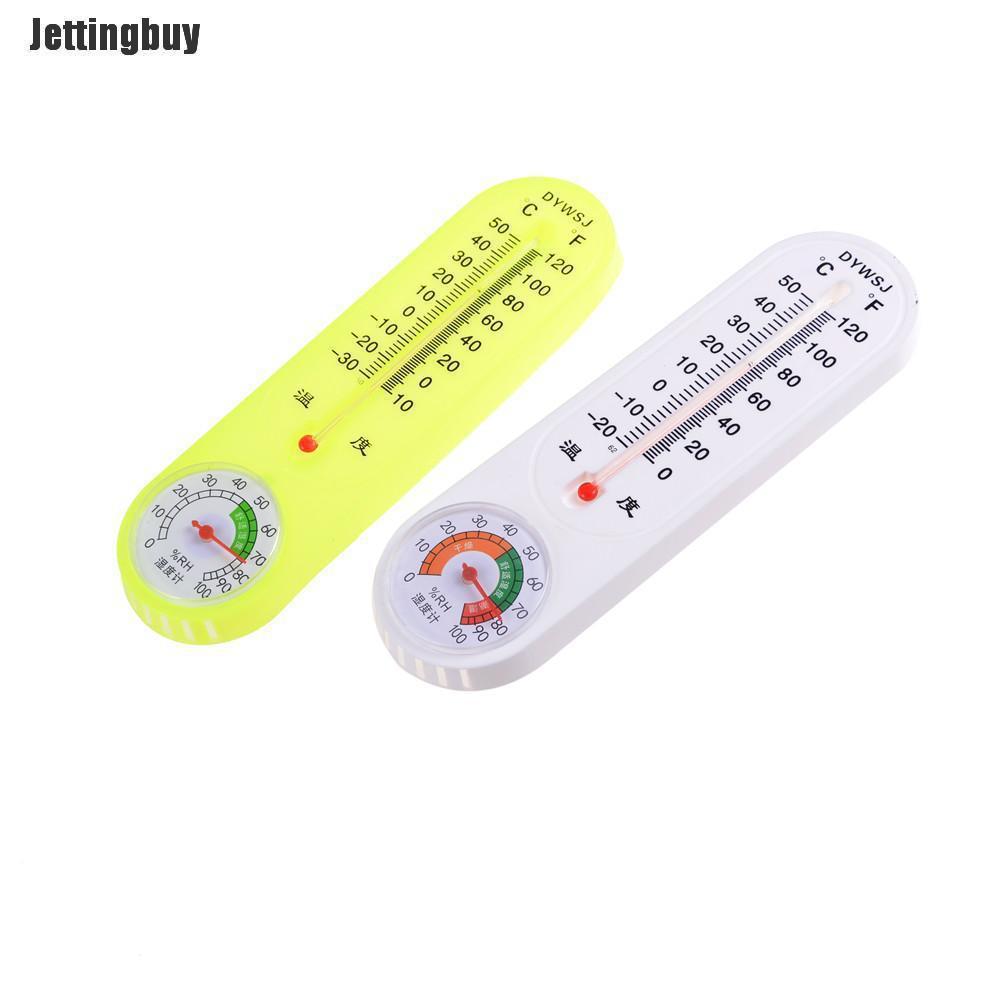 Household Thermometer Hygrometer Indoor Wall Hanging Weather Tester Measure White