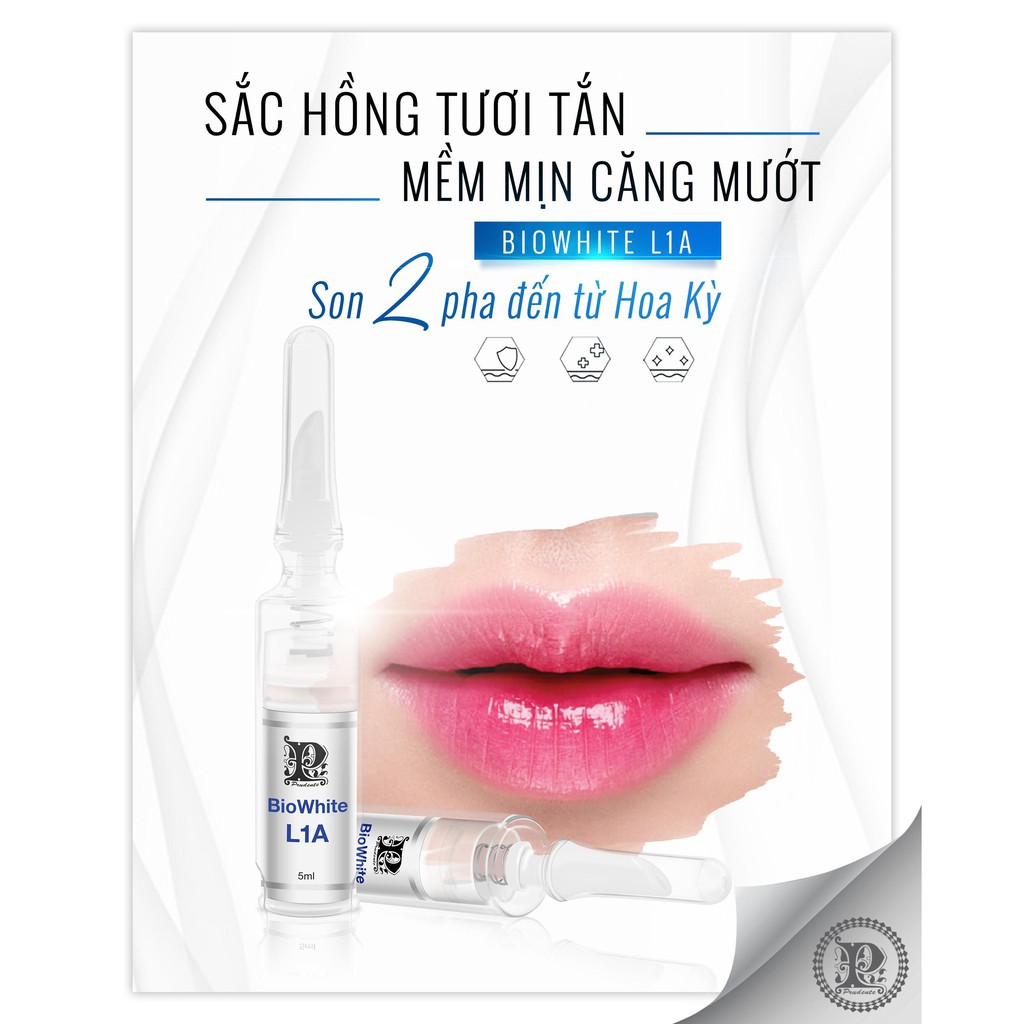 [HCM]Kem hỗ trợ Thâm Làm Hồng Môi BioWhite L1A Từ Nuwhite Mibiti Prudente Professional Mỹ 5ml