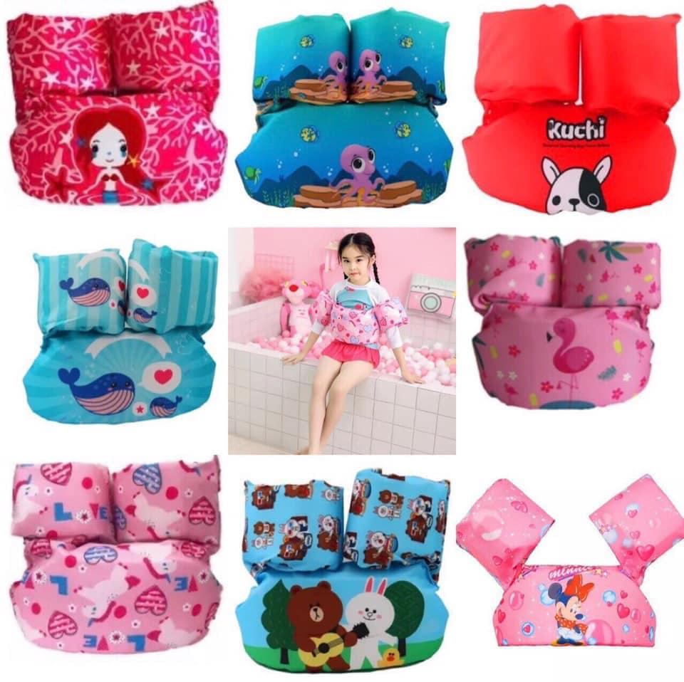 Áo Phao Đỡ Ngực Kèm Phao Tay Cho Bé Phao Bơi Cho Bé Gái