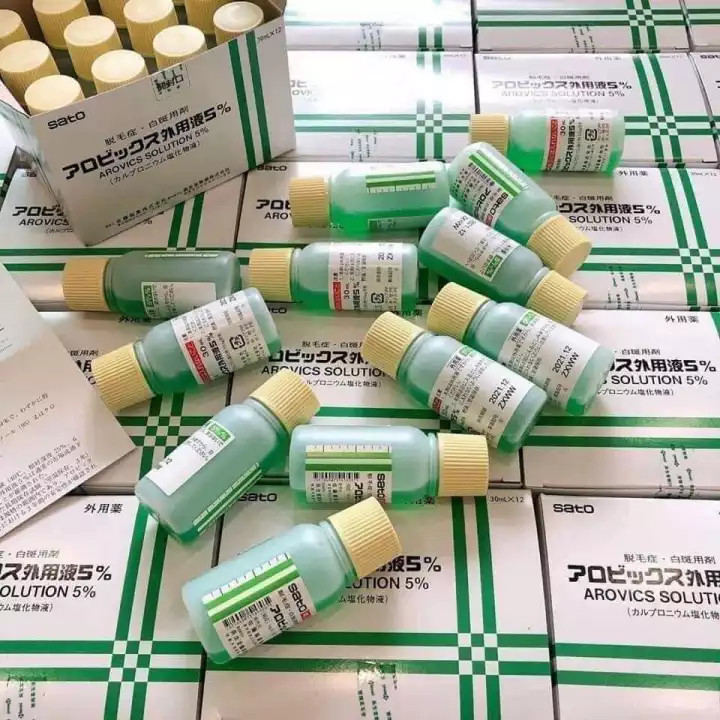 Tinh Chất Thảo Dược Kích Thích Mọc Tóc Sato Arovics Solutions 5% Nhật Bản