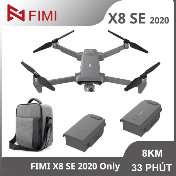 [Trả góp 0%][ FULL BỘ ] Máy bay Flycam Xiaomi Fimi X8 SE 2020 và 2022 Camera 4K Chống rung 3 trục tầm xa 8Km - 10Km Bay 35 phút - BẢO HÀNH 12 THÁNG