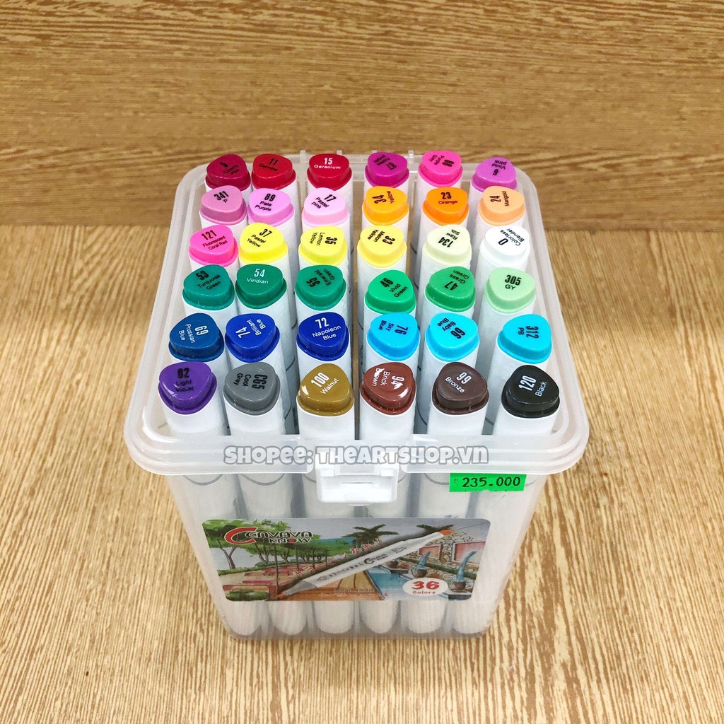 Bộ bút marker Touch CENVAVA - CENVAVA Touch marker Set 12/18/24/36/48