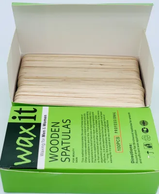 [HCM]Que gỗ wax lông - hộp 100 que