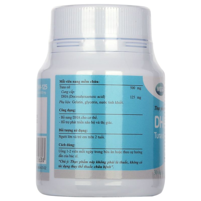 Dầu Cá Ngừ DHA-125 30 Viên/ Hộp