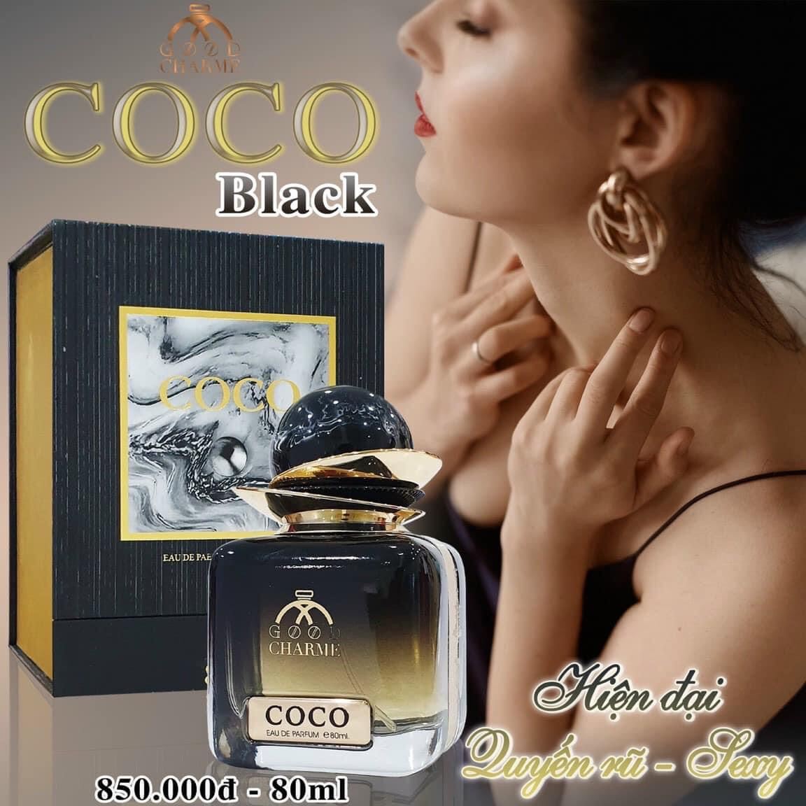 Nước hoa coco đen 80ml - coco10ml cty - coco 25ml