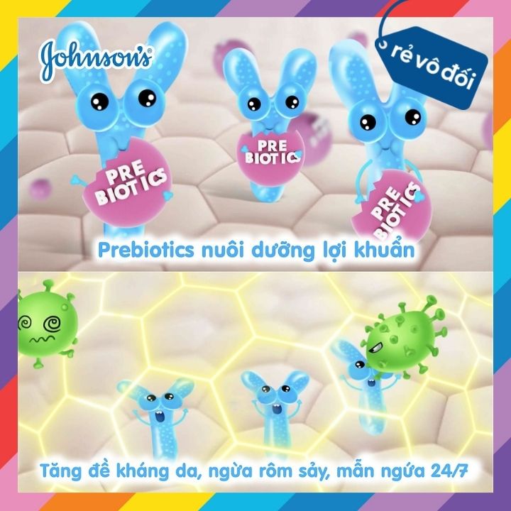 Sữa tắm gội toàn thân mềm mịn Johnsons Baby Bath Cotton Touch