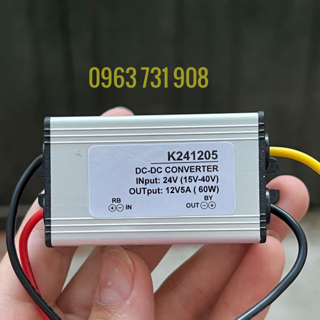 Bộ đổi nguồn từ 24v xuống 12v 5a chống nước