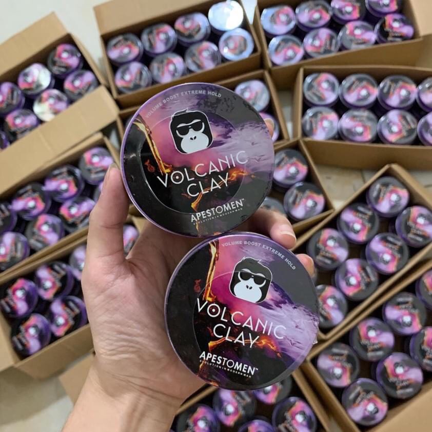 Tặng Lược - Combo Sáp Vuốt Tóc Volcanic Clay Version + Gôm Butterfly + Lược Tròn
