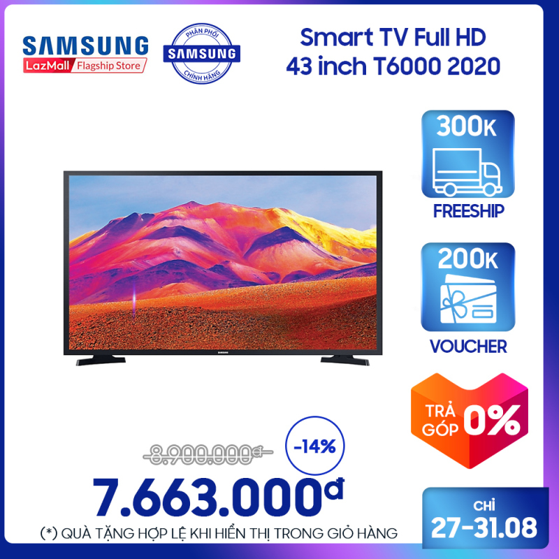 Bảng giá Smart TV Samsung Full HD 43 inch T6000 2020