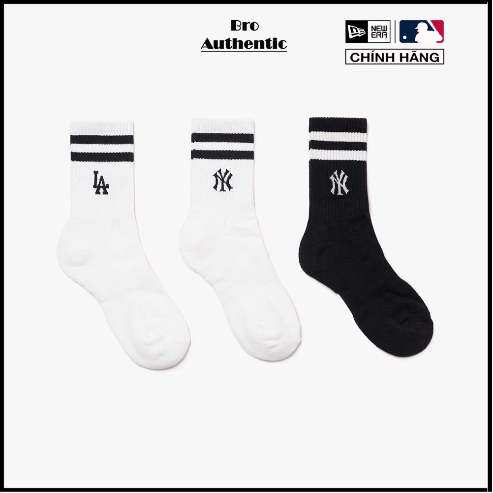 [Chính hãng] Tất/Vớ MLB cổ cao Two Line Small Logo