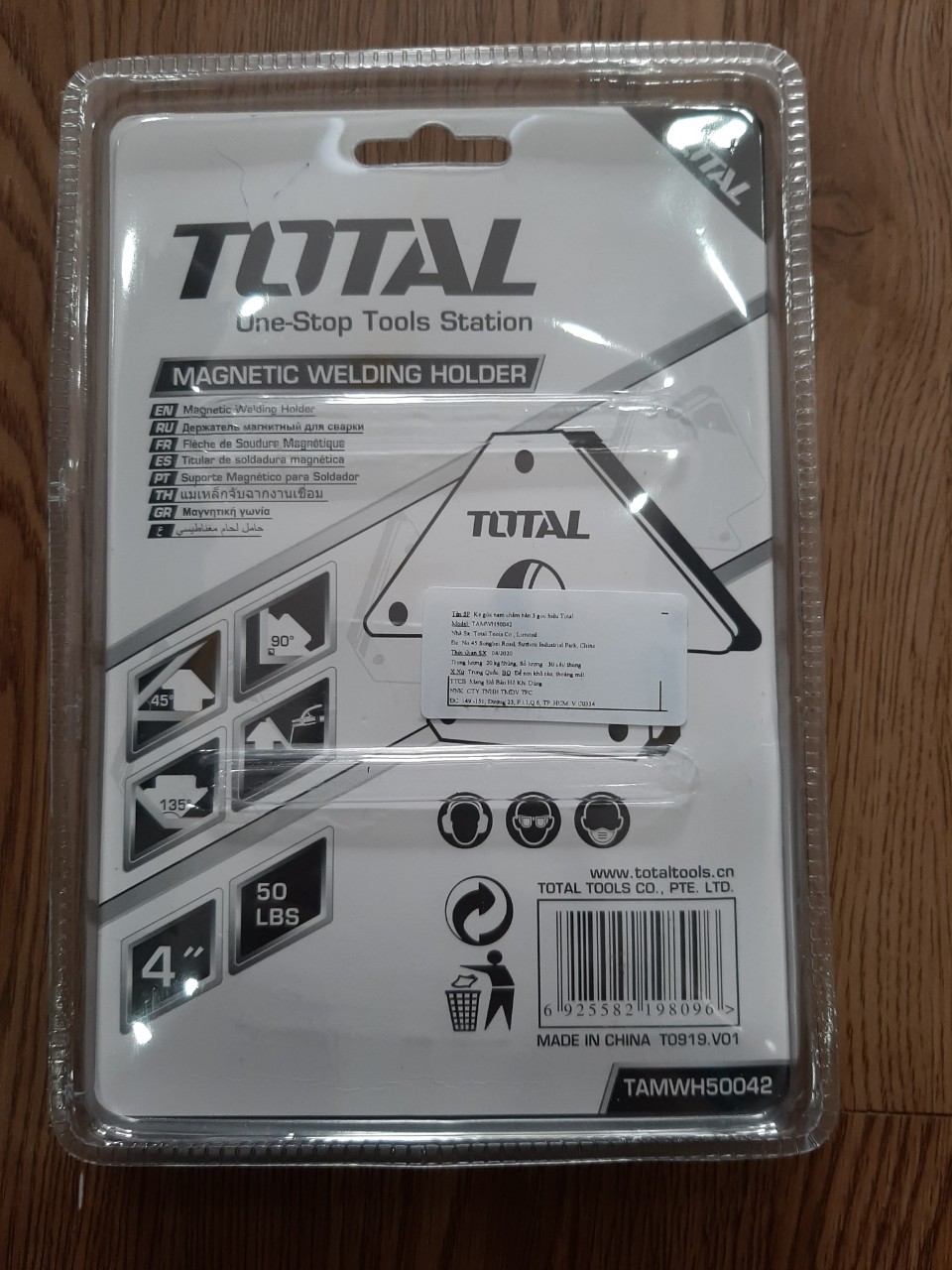 Ke Góc Nam Châm Hàn 3 Góc Total Tamwh50042