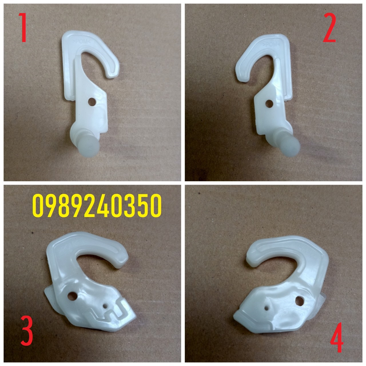 Bộ 4 Ngoàm giữ cánh cửa tủ lạnh Hitachi tủ 4 cánh chính hãng