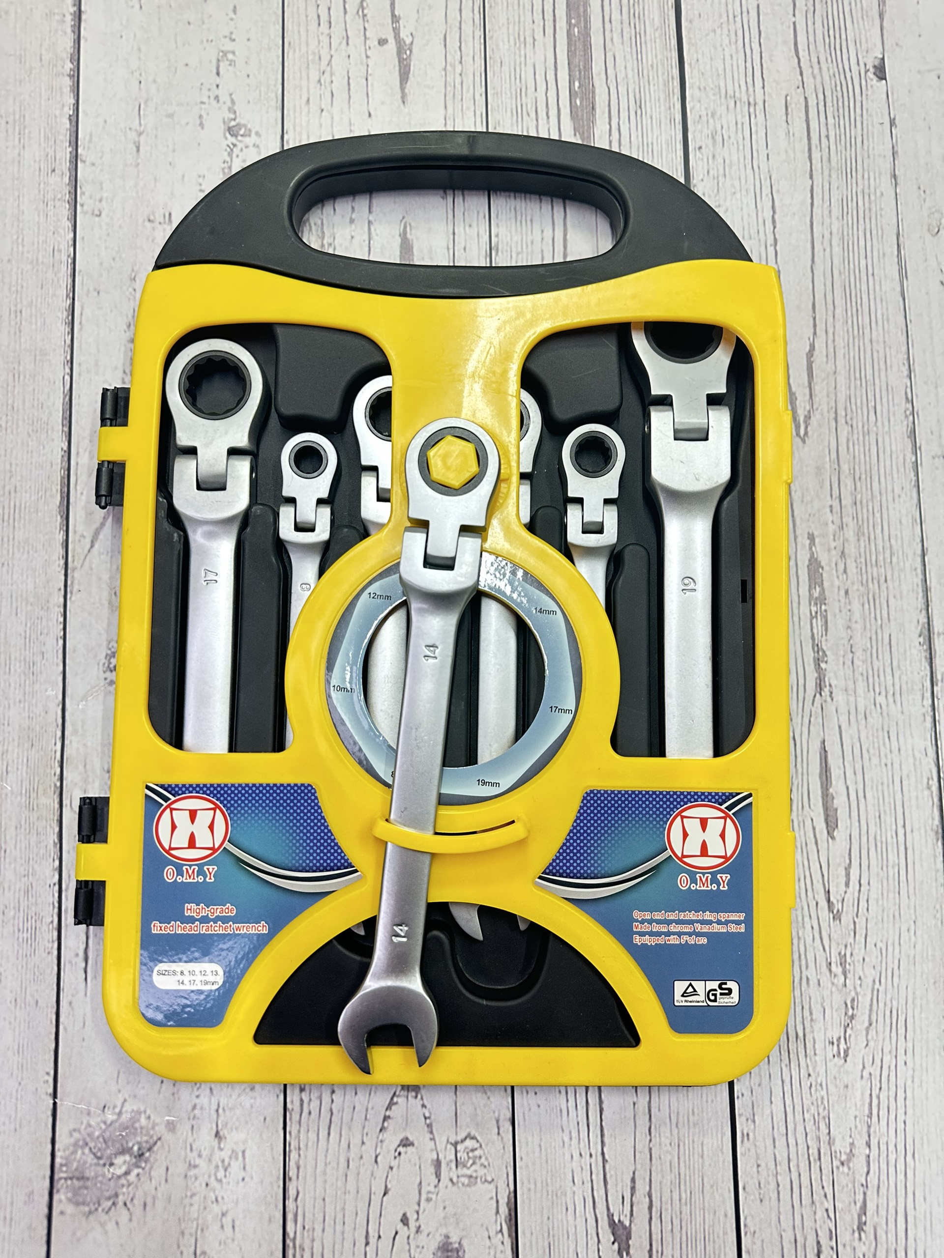 Bộ cờ lê vòng miệng tự động 7 chi tiết 8-19mm - chính hãng , cao cấp