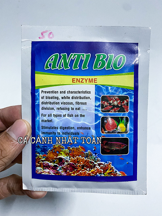 "hoàn tiền đến 10%" men tiêu hóa anti bio cho cá cảnh an lộc phát 10g