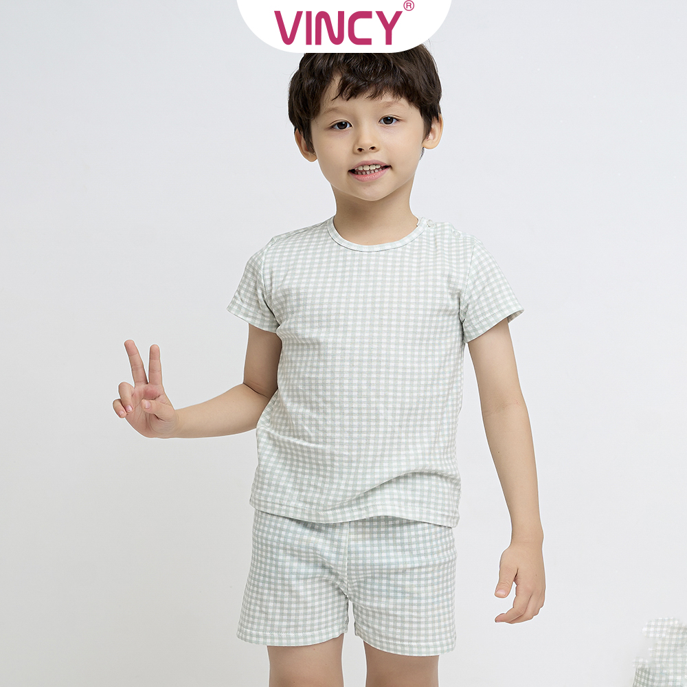 [Mua 3 giảm 20%, mua 2 giảm 15%] Bộ Đồ Short Thun Bé Vincy KST022S32