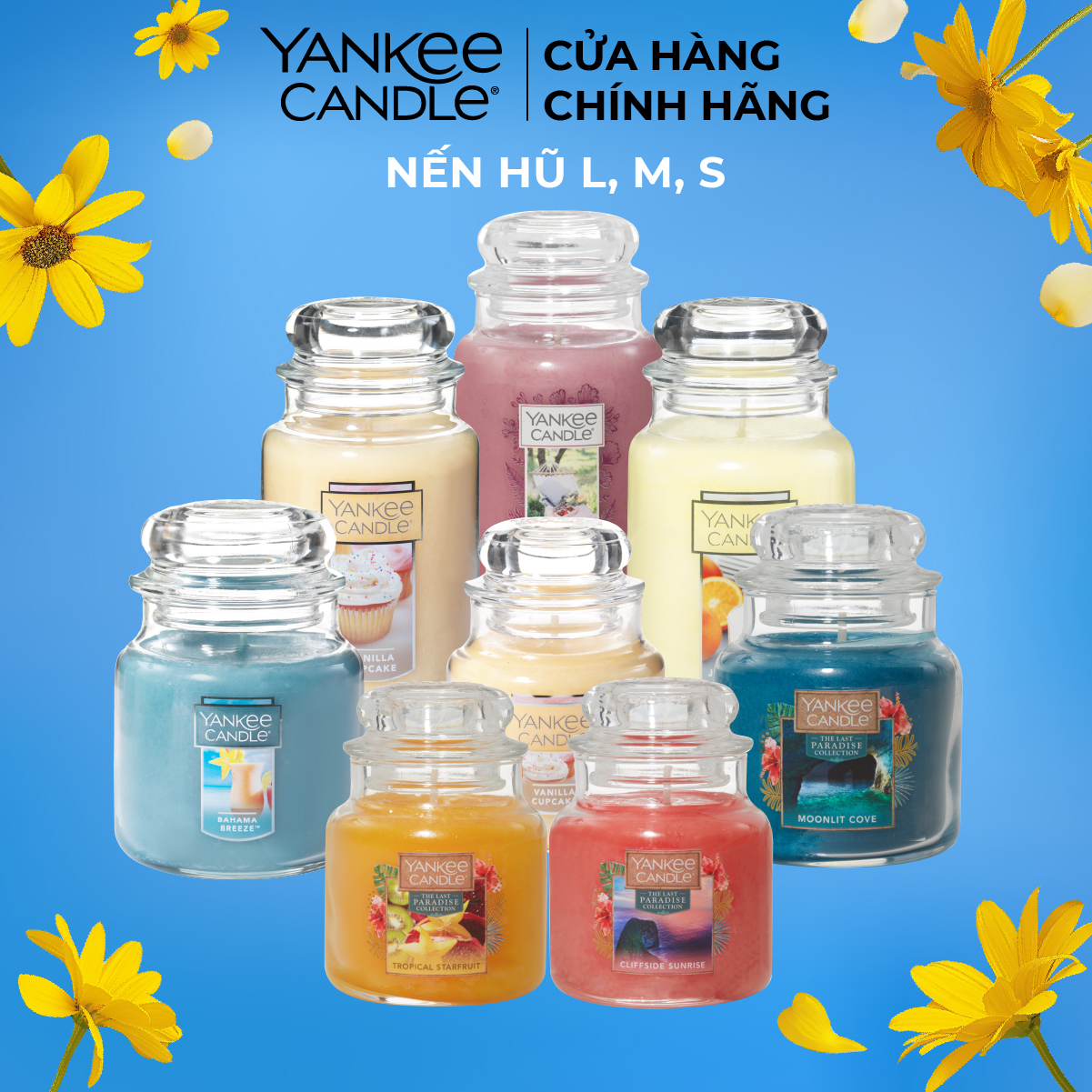 Nến thơm hũ chính hãng yankee candle