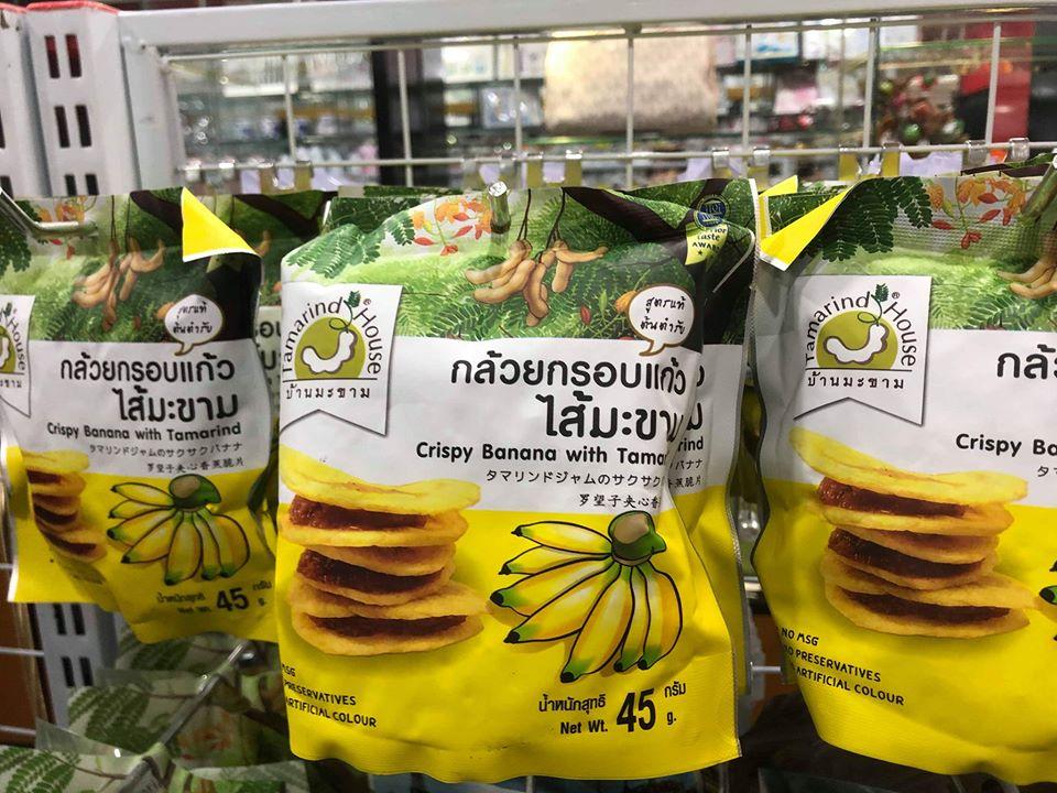 CHUỐI SẤY KHÔ KẸP ME THÁI LAN BỊCH 45G