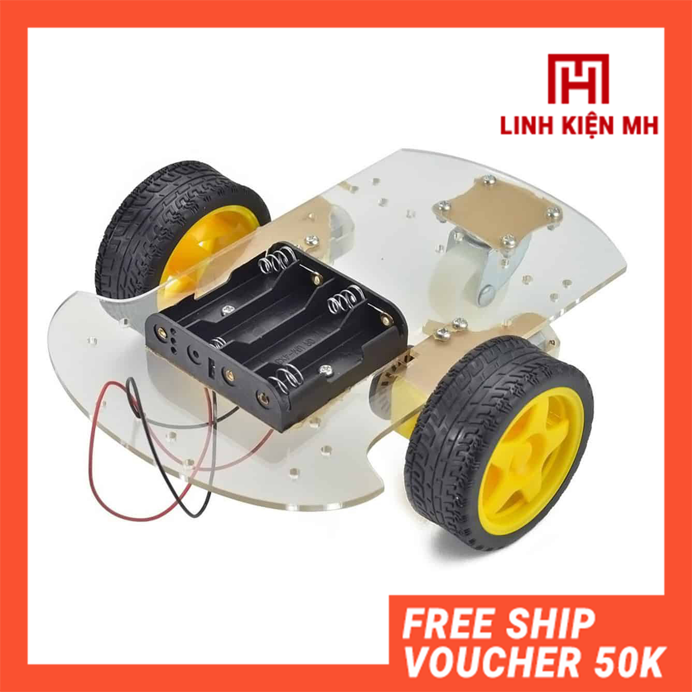 Khung Xe Robot 3 Bánh V1 - Xe Mô Hình