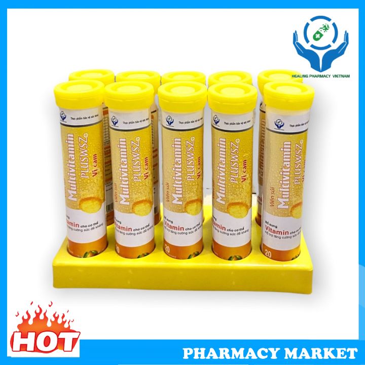 Viên Sủi Multivitamin Pluswsz+ Vị Cam