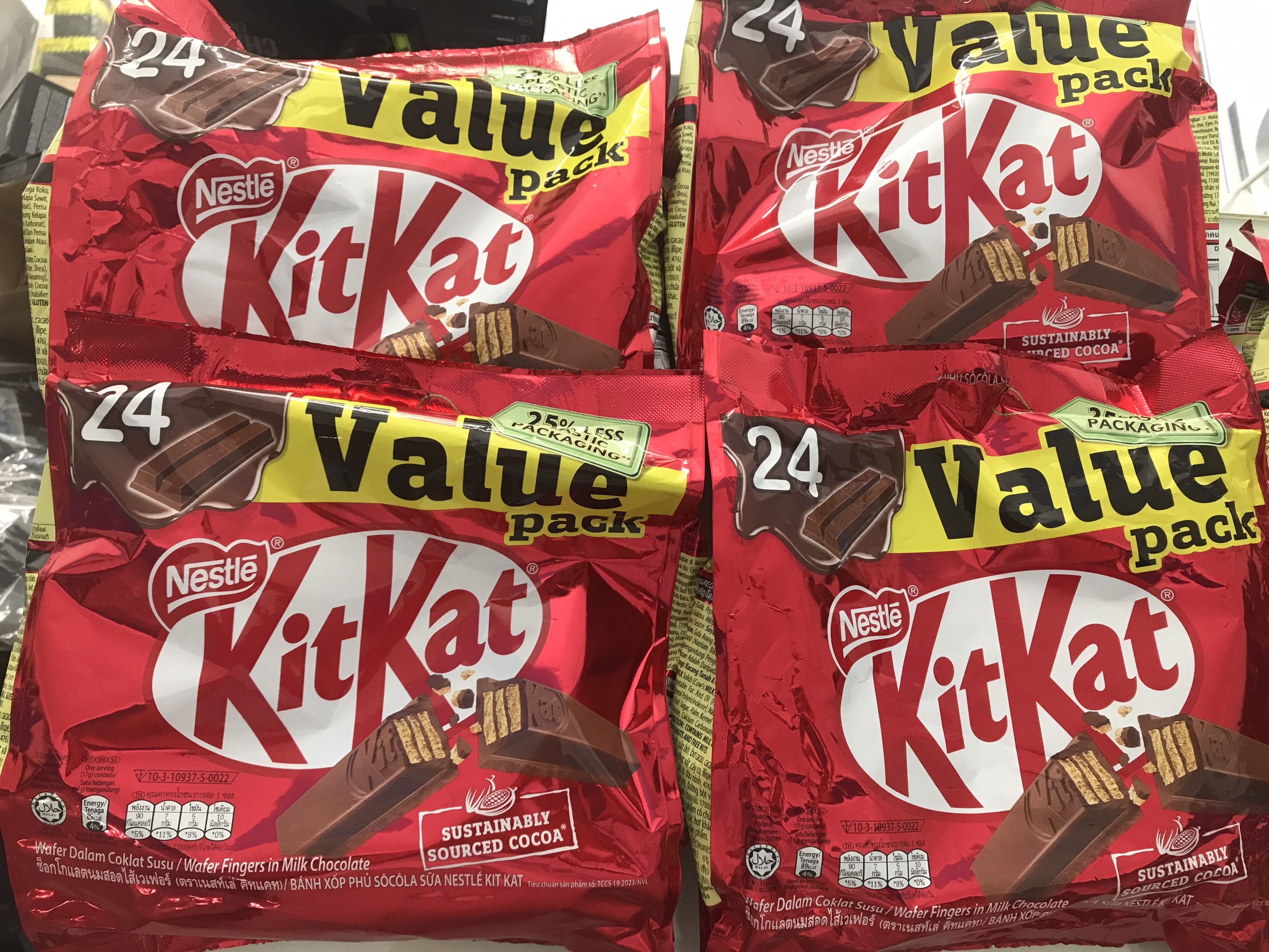Gói 20 thanh Kitkat Nesltle 2f - 20 thanh 2f ( Mẫu Mới) Date 2026