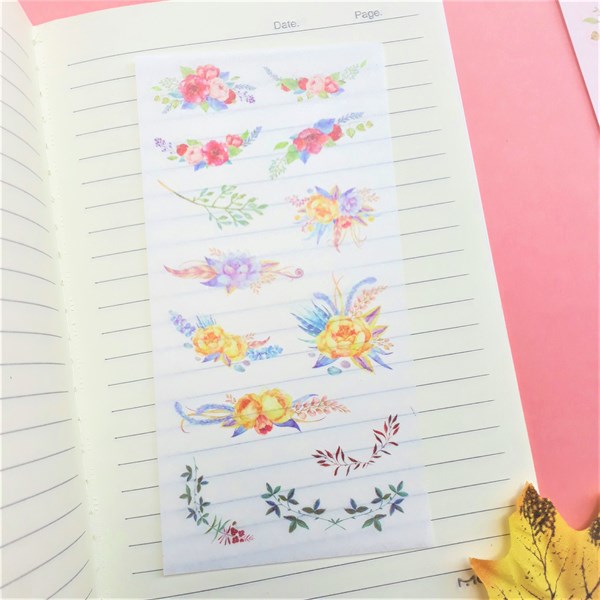 [HCM]Bộ 6 Tấm Sticker Dán Trang Trí - Vòng Hoa
