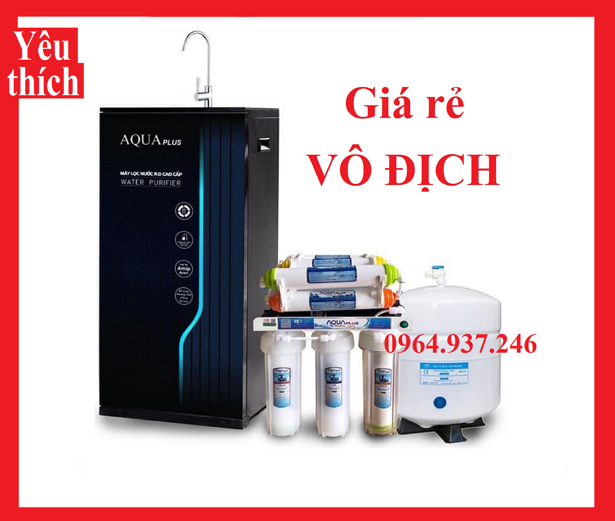 Máy Lọc Nước RO AQUA Plus 9, 10, 11 Cấp lọc