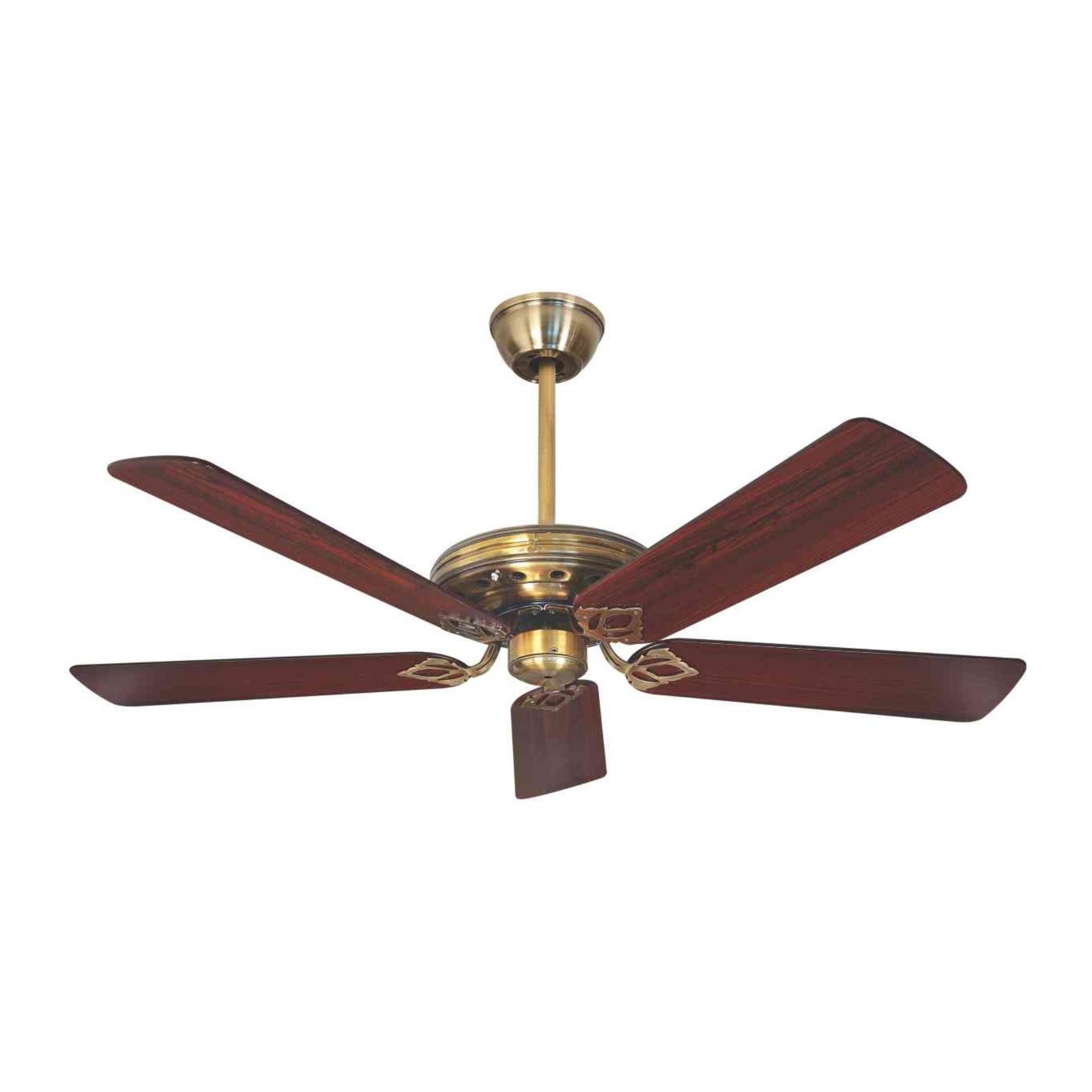 Quạt trần cánh gỗ Kim Thuận Phong BT08N (Đồng cánh nâu)