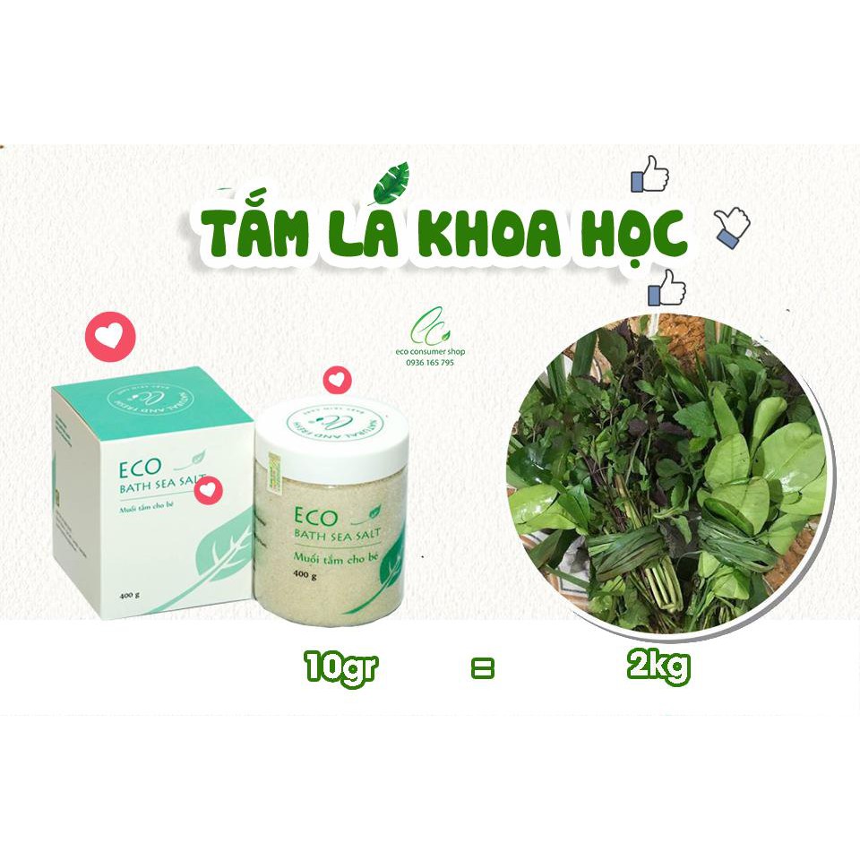 Muối tắm thảo dược Eco - lọ 200g