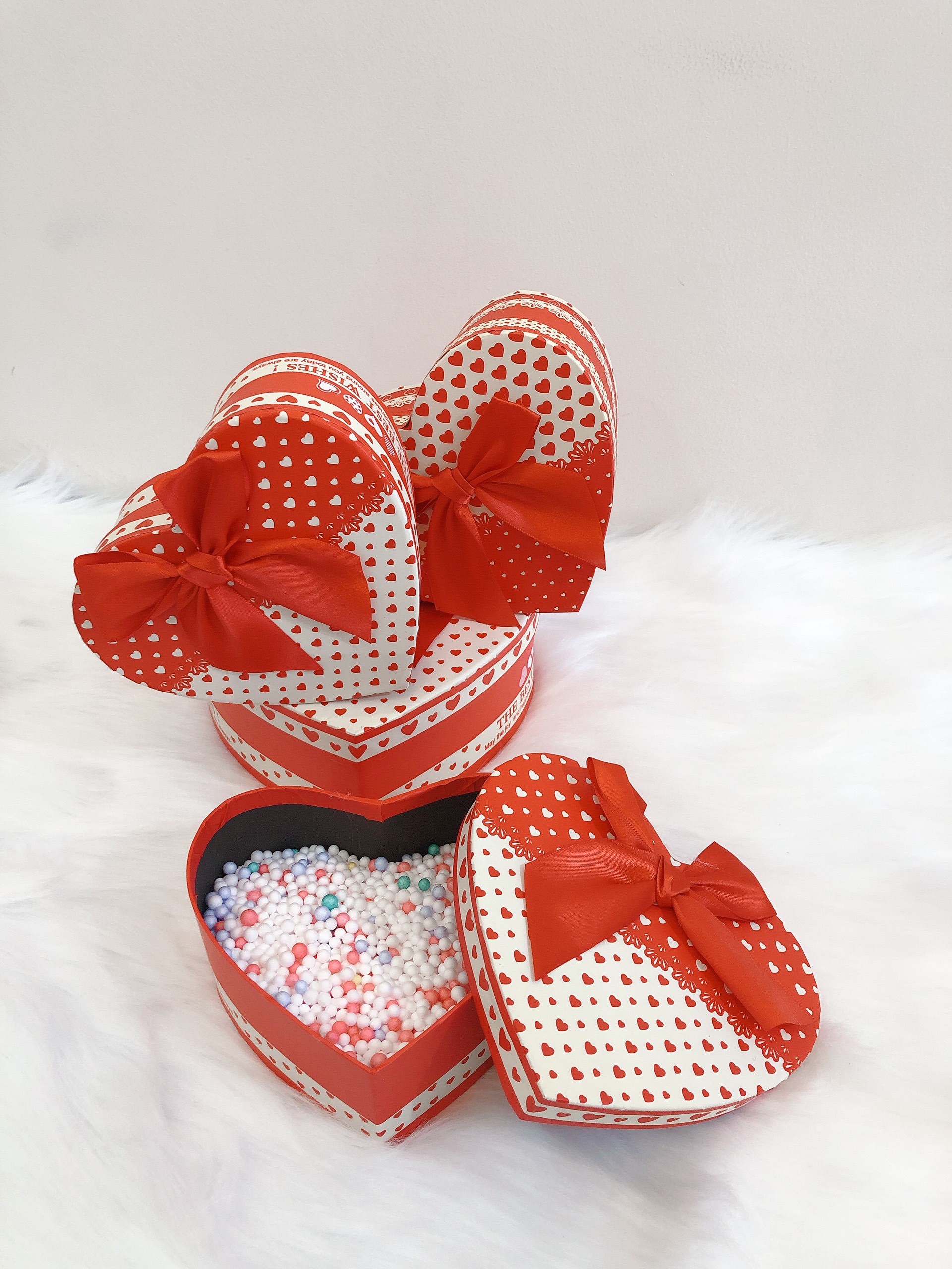 SET HỘP ĐỰNG QUÀ HÌNH TRÁI TIM SIZE NHỎ