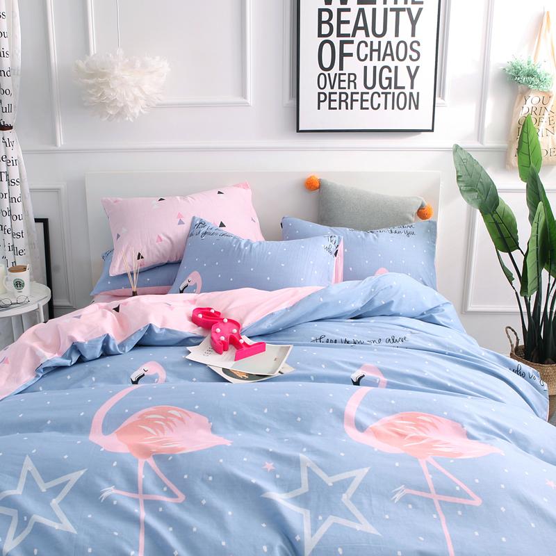 Giản Lược Trên Giường Cung Cấp Bộ Bốn Chiếc 1.8 M Ga Trải Giường 100% Cotton 100% Cotton 2.0 Hai Người 1.5 M Sinh Viên Vỏ Chăn Ba Mảnh