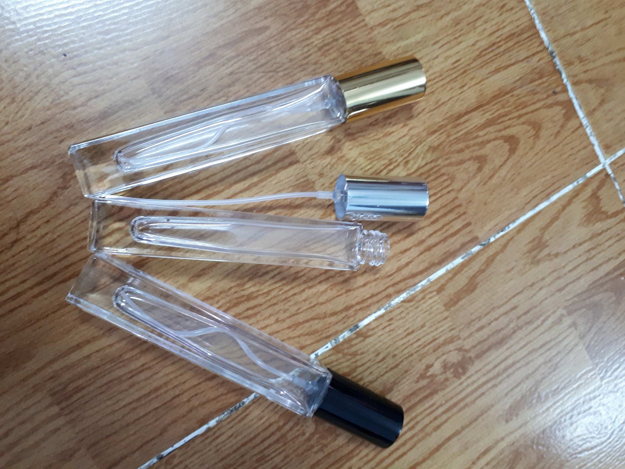 Lọ chiết nước hoa trụ vuông dài 10ml (Vỏ chiết nước hoa/Ống chiết nước hoa/Chai chiết nước hoa)