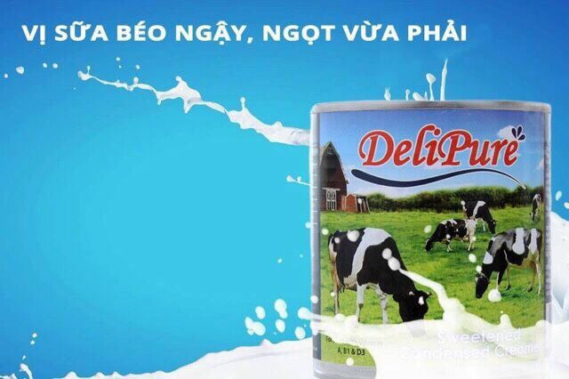 Combo 6 lon sữa đặc Delipure loại 1kg