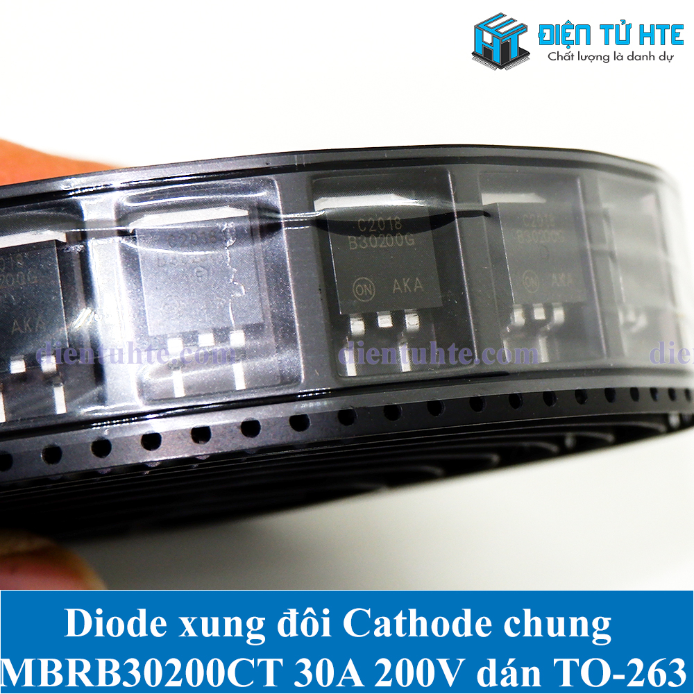 Diode xung đôi Cathode chung MBRB30200CT B30200G 30A 200V dán TO-263