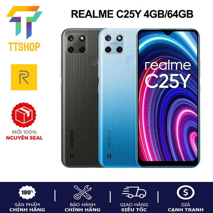 Điện thoại Realme C25Y 4GB 64GB - Hàng chính hãng