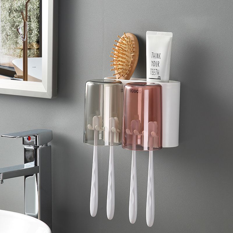 Hộp để bàn chải đánh răng ecoco kèm 2,3 cốc