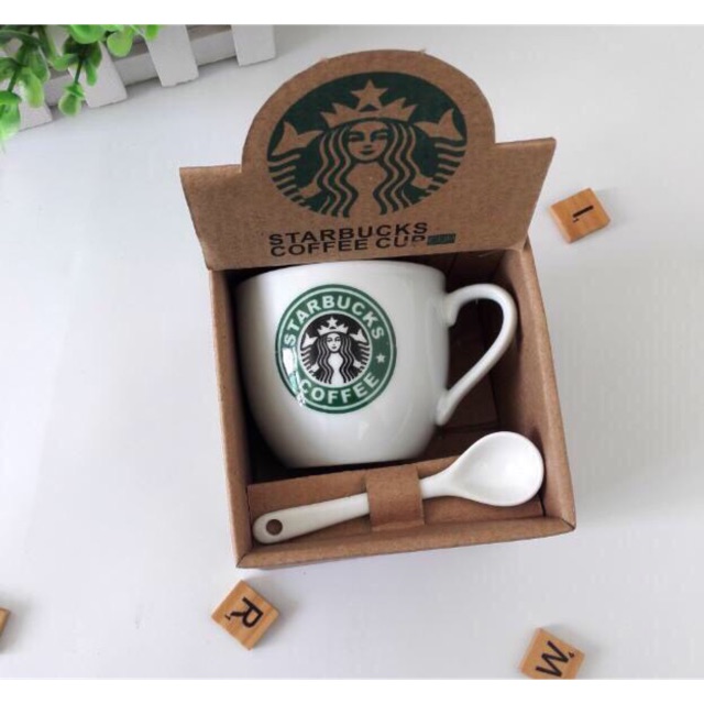 BỘ LY STARBUCKS COFFEE KÈM MUỖNG SỨ