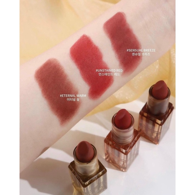 [HOÀN TIỀN 15%]Son Thỏi 3CE Soft Matte Lipstick Version Deep Under More Deep