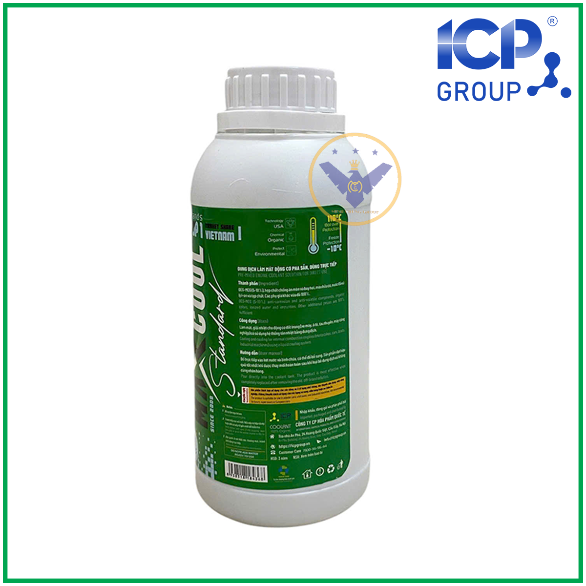 Nước làm mát xe ô tô, xe máy (màu xanh) Maxcool Standard 500ml