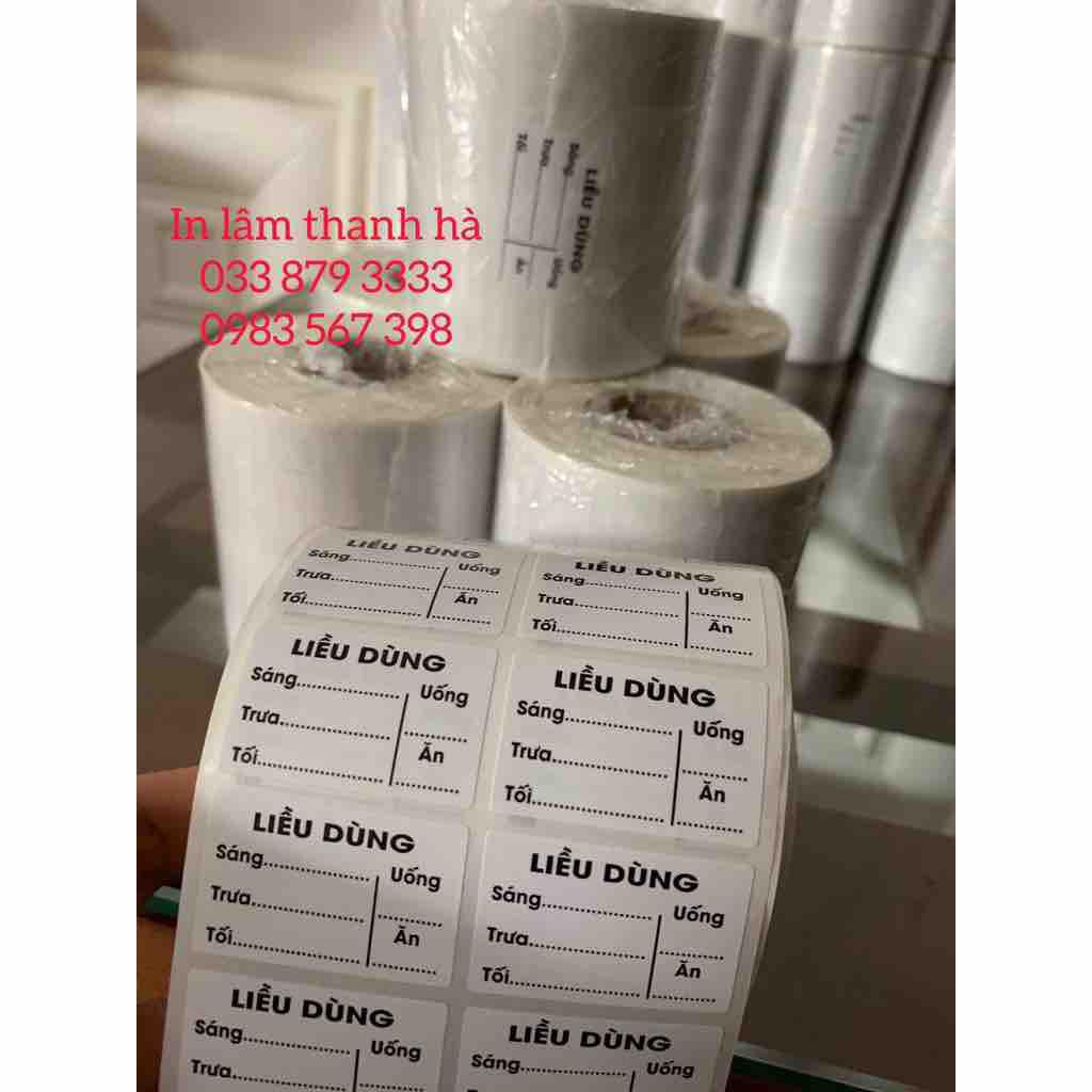 Tem chia liều dùng 35x22mm 2.000 tem
