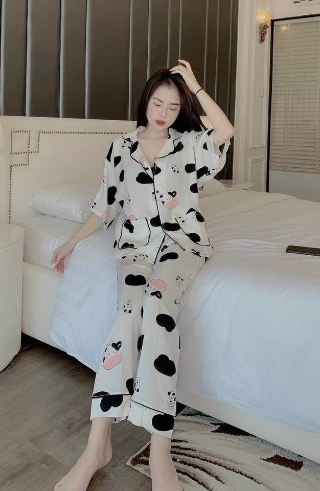 Bộ lụa Pyjama Mango cánh dơi cao cấp freesize